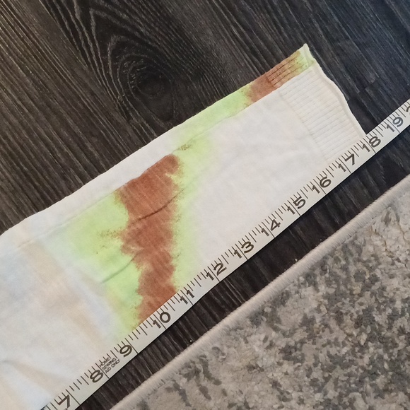 🔥🔥🔥Lisa Todd Psyched up tie dye stripe cotton sweater XS neon - Picture 7 of 12